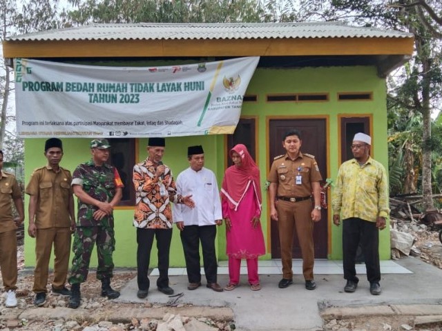 Babinsa Koramil 13/Cisoka Hadiri Peresmian (RTLH) BAZNAS kab Tangerang