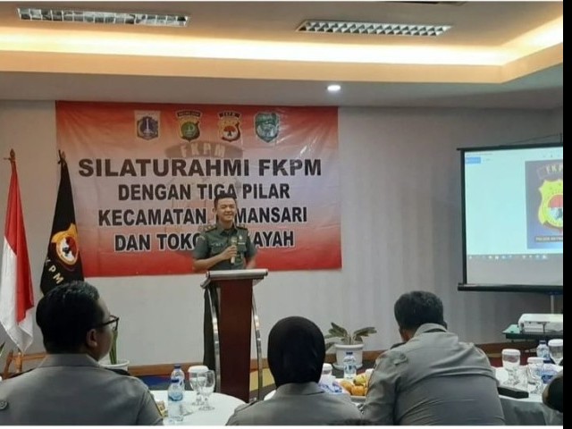 Danramil 01/TS Mayor Inf Mulia Adi Dharma Hadiri Giat Silaturahmi FKPM, Tomas dan Tiga Pilar Kecamatan Tamansari