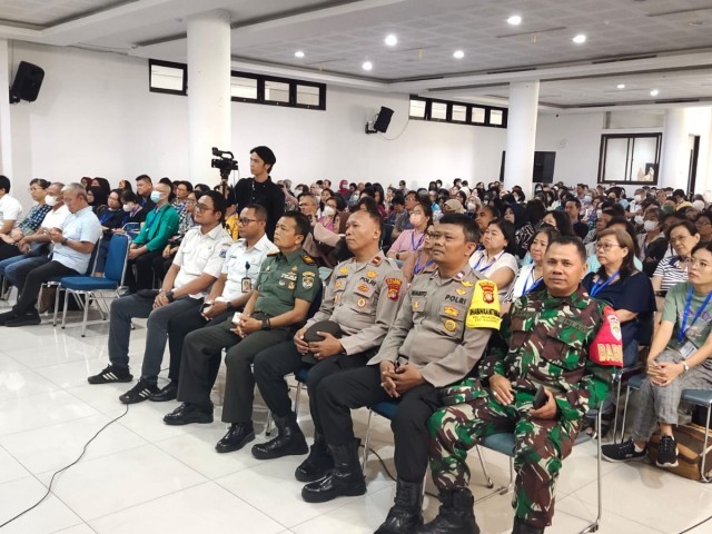Wadanramil 06/Kalideres Berikan Wawasan Kebangsaan, Bela Negara dan Cinta Tanah Air dalam Kegiatan Seminar dan Workshop di Gereja Santa Maria Imakulata Pegadungan Jakarta Barat