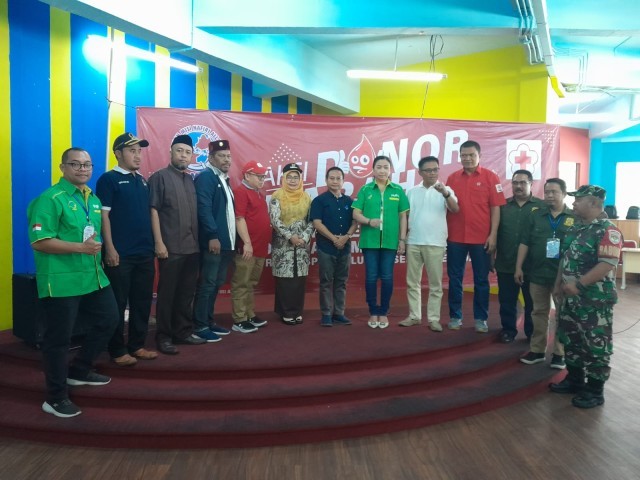 Babinsa Koramil 05/KJ Giat Monitoring dan Pengamanan Donor Darah di Wilayah Binaan