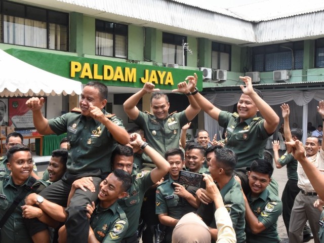 Syukuran Kenaikan Pangkat Personel Militer dan PNS Paldam Jaya