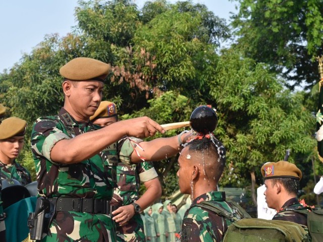 Resimen Arhanud -1/Faletehan Menerima Bintara Dan Tamtama Remaja Baru