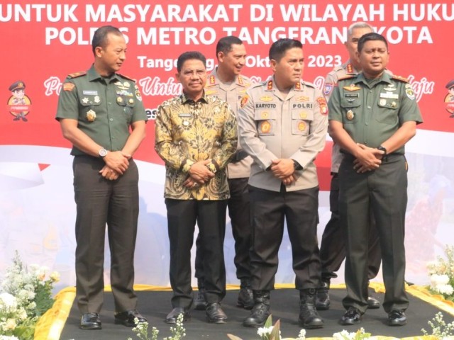 Danrem 052/Wijayakrama menghadiri Coffe Morning Kapolda Metro Jaya Bersama Forkopimda, Partai Politik, Toga dan Tomas Kota Tangerang