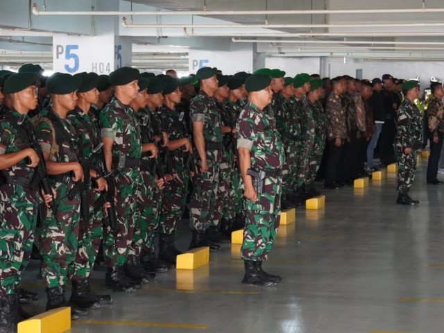 Dandim 0510/Tigaraksa Pimpin Apel Kesiapan Pengamanan Wakil Presiden