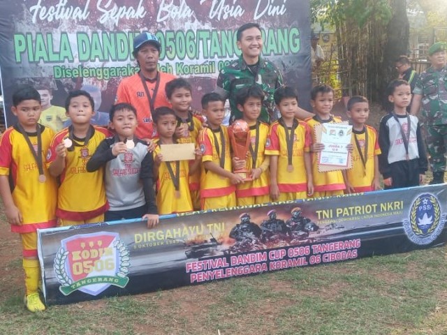 Kodim 0506/Tangerang Gelar Festival Sepak Bola Usia Dini