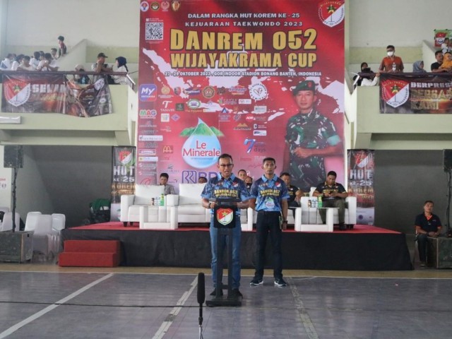 Danrem 052/Wijayakrama, tutup Kejuaraan Taekwondo Danrem Cup 2023