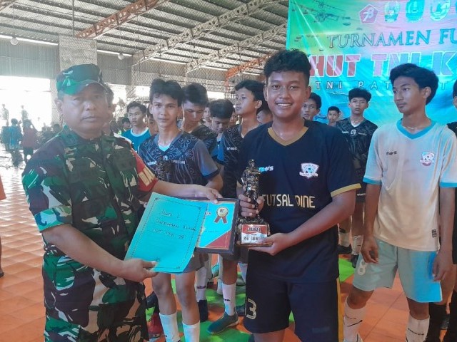 HUT TNI 78, Koramil 04/Jatiasih Gelar Turnamen Futsal Tingkat SMP