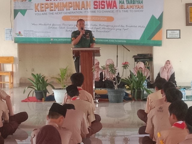 Army Go To School, Batuud Koramil 02/Btc Isi Materi Wasbang