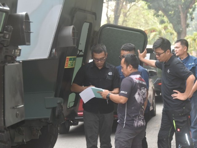 Tim Survey Ranpur Anoa Tinjau Ranpur Yonif 201/Jaya Yudha