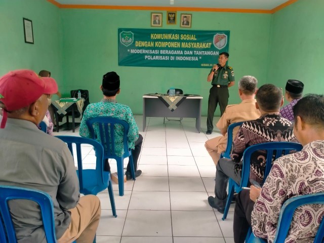 Koramil 05/Balaraja Gelar Program Komsos Dan Kommas TA 2023 Masyarakat Di Wilayah Teritorialnya