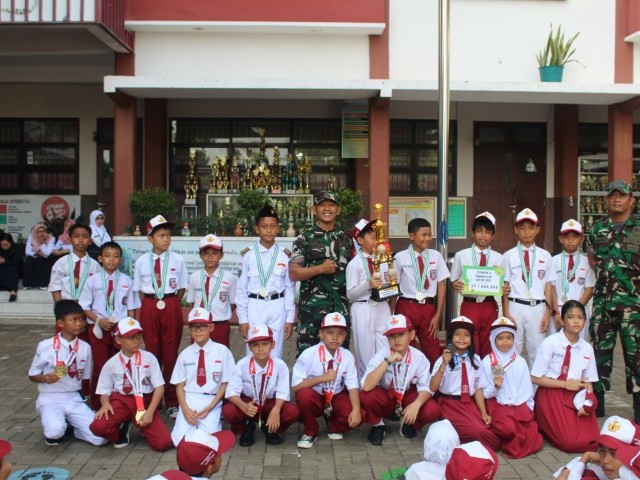 Cegah Bullying di Sekolah, Koramil 05/ Kramatjati Giat Army Go To School