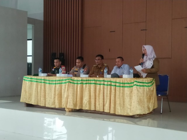 Danramil 14/Panongan Hadiri Rakor Persiapan Kirab Pemilu 2024 Tingkat Kecamatan Panongan