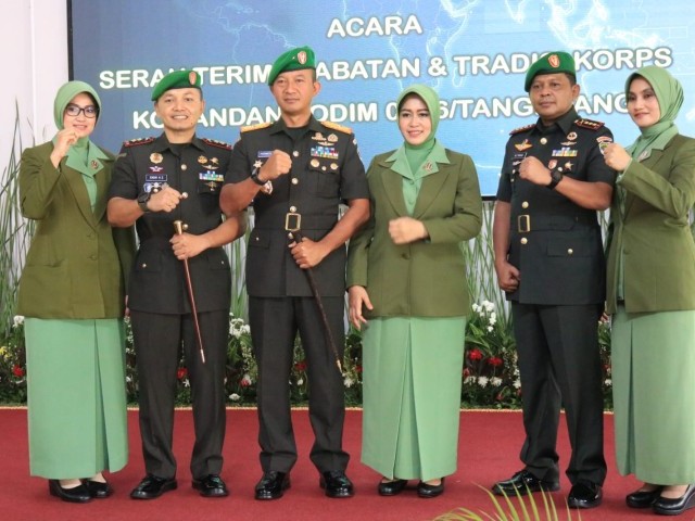 Danrem 052/Wijayakrama Pimpin Sertijab Dandim 0506/Tangerang