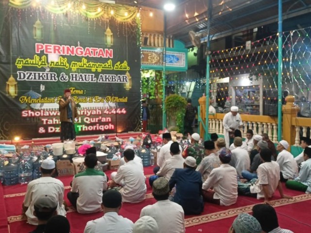 Serma Wakdinator Hadiri Giat Maulid Nabi dan Haul Akbar