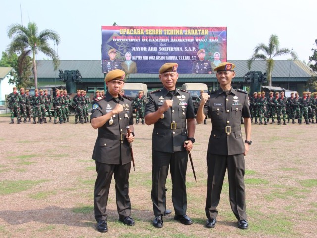 Serah Terima Jabatan Komandan Detasemen Arhanud 003/ARK