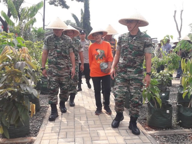 Dukung Ketahanan Pangan, Kodim 0506/Tgr Pencanangan Urban Farming