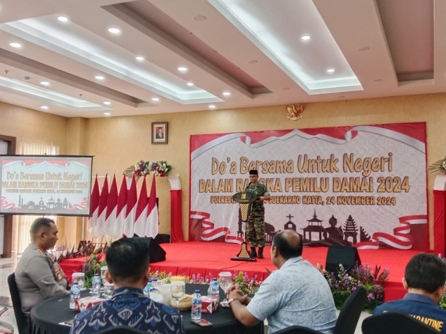 Danramil 02/Btc Wakili Dandim Hadiri Do'a Bersama Untuk Negeri