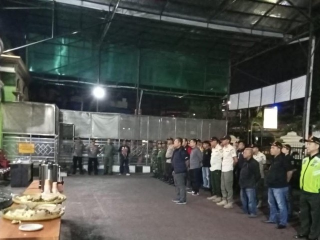 Babinsa Koramil 01/Tamansari Ikuti Apel dan Patroli Gabungan Tiga Pilar Tamansari