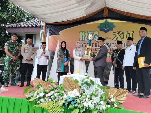Danramil 13/Cisoka Ikuti Pawai MTQ ke Xll Tingkat Kecamatan Cisoka