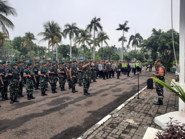 Dandim 0502/JU Pimpin Apel Pengamanan VVIP Wakil Presiden RI Di Ancol