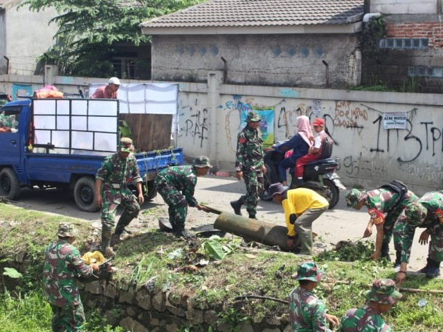 Kodim 0510/Tigaraksa Gelar Karya Bakti dalam Rangka HUT Kodam Jaya/Jayakarta Ke-74
