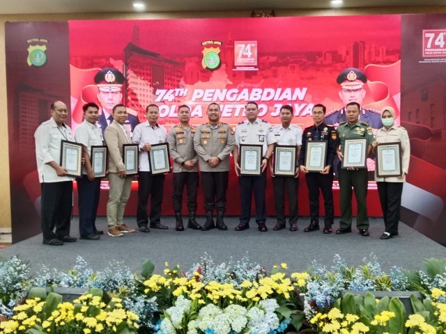 Wakili Dandim, Pabung Kodim 0506/Tgr Hadiri Peringatan HUT Ke-74 Polda Metro Jaya