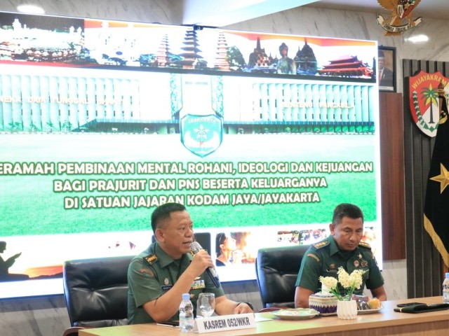 Korem 052/Wijayakrama Gelar kegiatan Ceramah Bintal