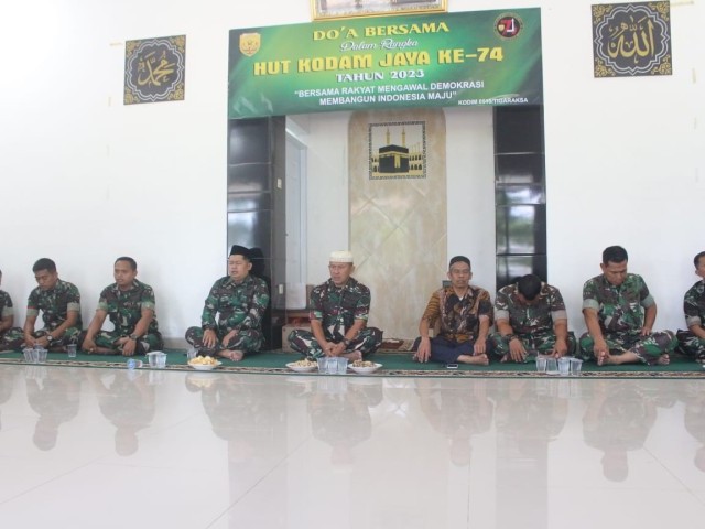 Kasdim 0510/Tigaraksa Pimpin doa bersama Peringati HUT Kodam Jaya ke -74