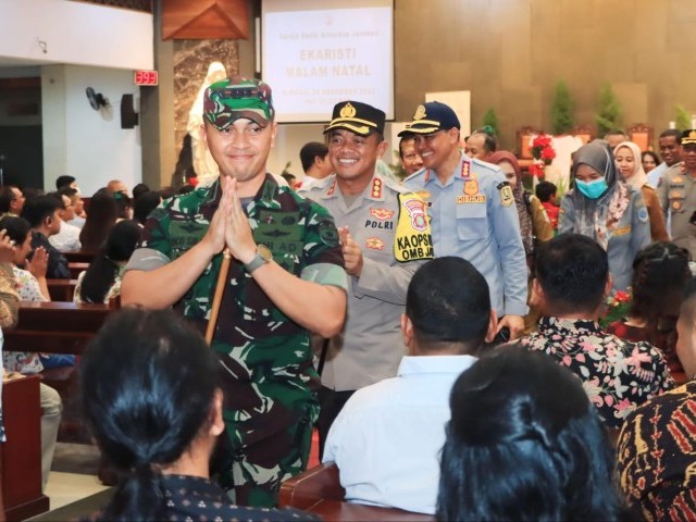 Dandim 0507/Bekasi Bersama Forkopimda Lakukan Peninjauan Ibadah Natal Di Wilayah Kota Bekasi