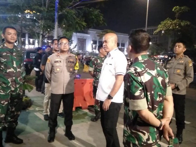 Danramil 01/Tamansari Sambut Kunjungan Kasdim 0503/JB di Pos Pam Kota Tua