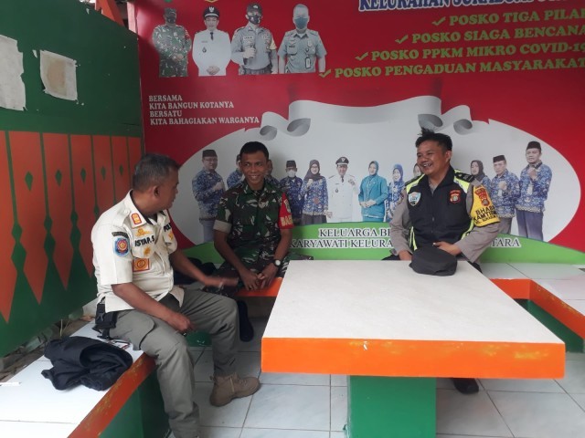 Wujudkan Sinergitas Tiga Pilar, Babinsa Koramil 05/KJ Giat Komunikasi Sosial Jaga Kamtibmas
