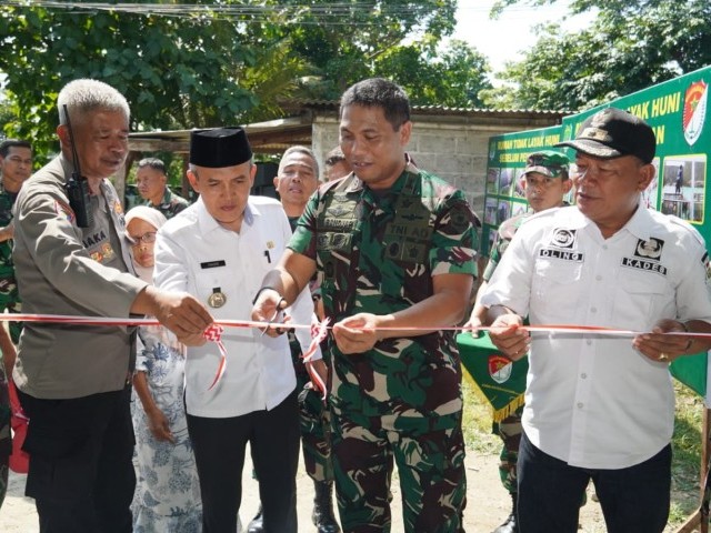 Dandim 0510/Tigaraksa Meresmikan Rumah Tidak Layak Huni Peringati HUT Ke -74 Kodam Jaya