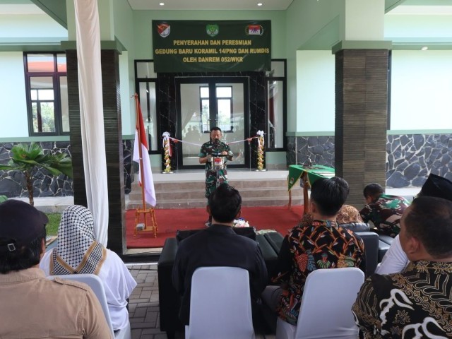Pesan Danrem 052/Wkr Dalam Peresmian Koramil 14/Panongan
