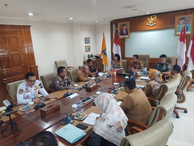 Dandim 0506/Tangerang Rapat Koordinasi Bersama Forkopimda Kota Tangerang