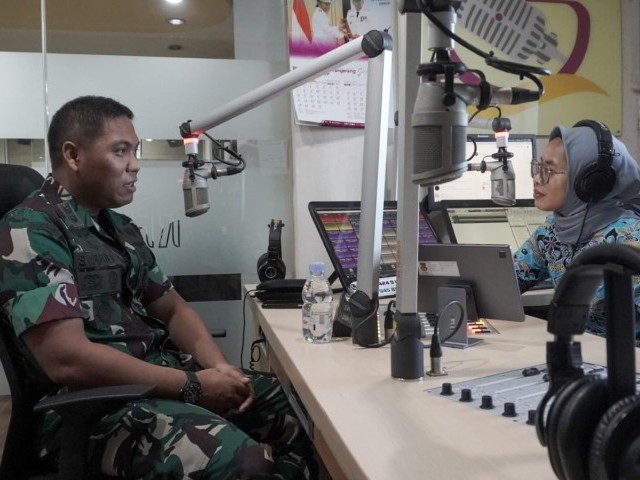 Ciptakan Kondusifitas Wilayah, Dandim 0510/Tigaraksa Talk Show Pengamanan Pemilu Damai 2024