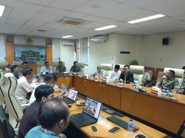 Kasdim 0510/Tigaraksa Didampingi Pasi Intel Hadiri Vicon Pembahasan Persiapan Pemilu Tahun 2024