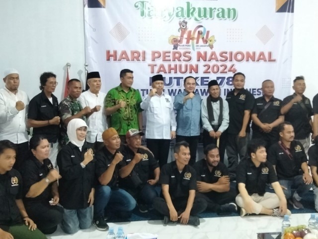 Danramil 10/Sepatan Hadiri Tasyakuran HPN Dan HUT PWI Ke-78