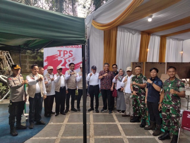 Dandim 0506/Tgr Lakukan Kunjungan Bersama Forkopimda di Zona 3 TPS 28