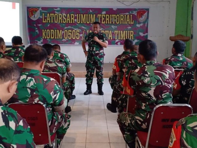 Kodim 0505/Jakarta Timur Gelar Latorsar Umum Teritorial TA. 2024