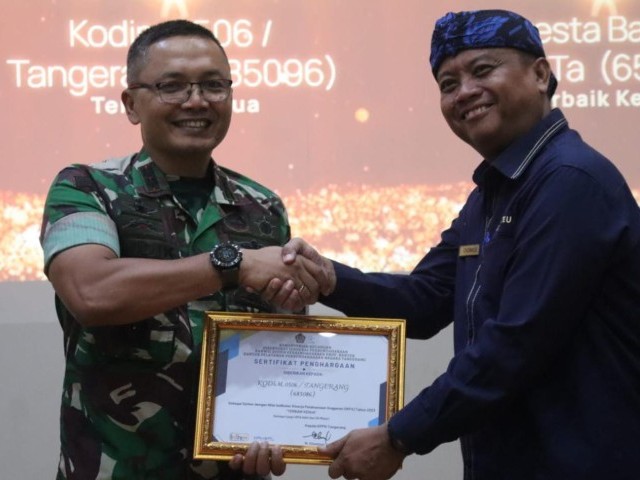 Kodim 0506/Tgr Dapat Apresiasi dan Penghargaan Pengelolaan Keuangan Negara