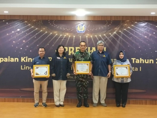 Kodim 0503/JB Menerima Penghargaan Peringkat 1 Nilai IKPA Tertinggi Kategori Nilai IKPA Satker Pagu