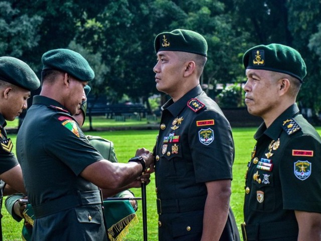 Danbrigif 1/Jaya Sakti Pimpin Sertijab Danyonif 201/Jaya Yudha