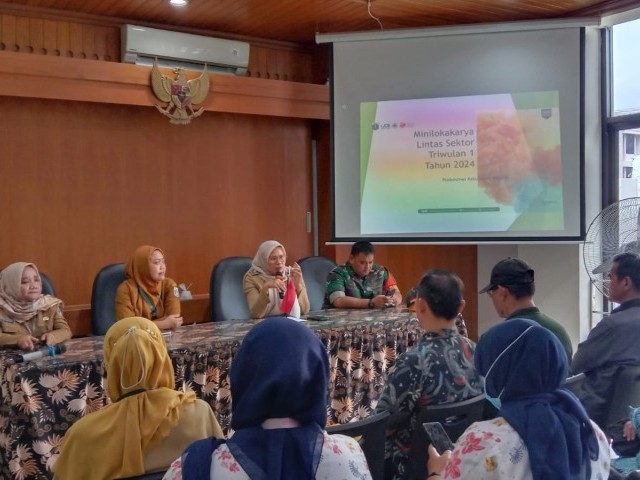 Babinsa Koramil 01/Tamansari Hadiri Acara Minilokarya Lintas Sektor Triwulan I Tahun 2024