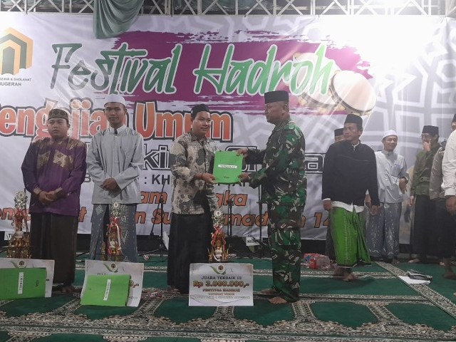 Jelang Ramadhan, Danramil 12/Rajeg Ikuti Sholawat Berjemaah 