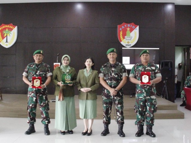 Dandim 0507/Bekasi Pimpin Acara Korps Raport Pindah Satuan Perwira