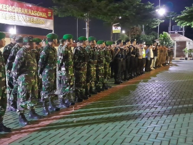 Danramil 03/Srp Hadiri Apel Dan Patroli Bersama Cipta Kondisi Tiga Pilar Di Bulan Ramadhan