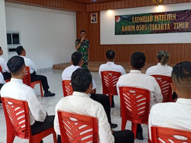 Kodim 0505/JT Gelar Latorjab Intel dan Teritorial Tingkatkan Kemampuan 5 Puanter