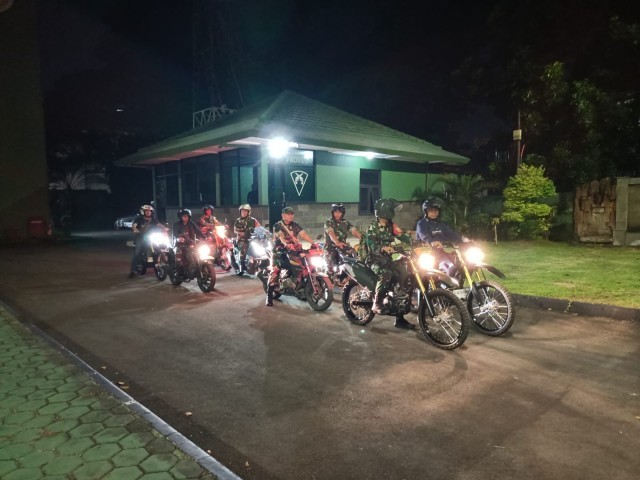 Antisipasi Guantibmas, Kodim 0505/Jakarta Timur Gelar Patroli Malam