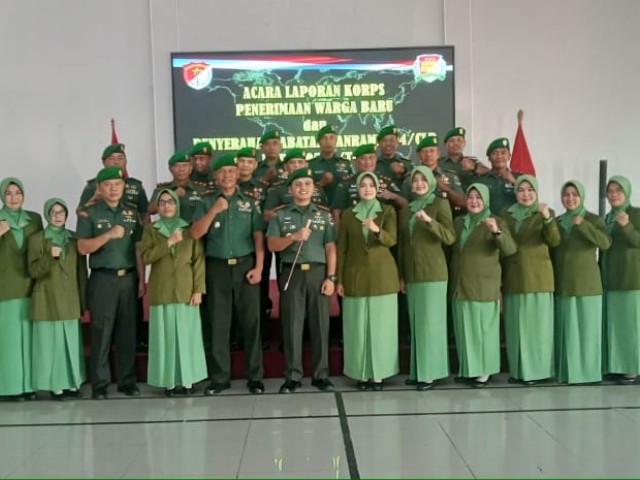 Kodim 0506/Tangerang Penerimaan Warga Baru dan Penyerahan Jabatan Danramil 04/Ciledug