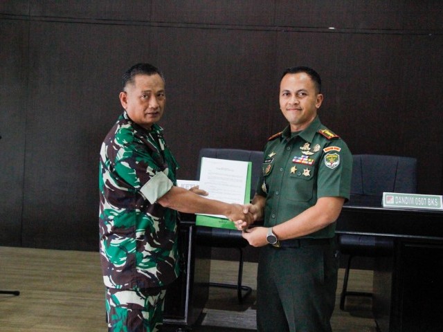Dandim 0507/Bekasi Beserta Staf Jajaran Terima Tim Wasrik Post Audit Itdam Jaya